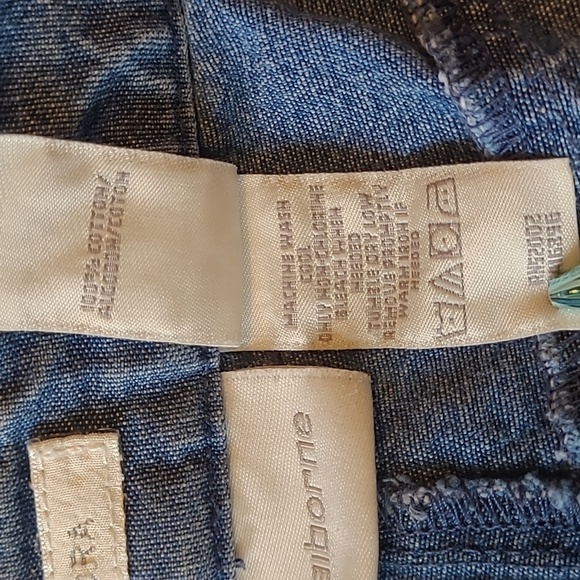 Liz Claiborne AUDRA Denim Blue Jean Rolled-up Capris Adult 16 - Picture 6 of 6